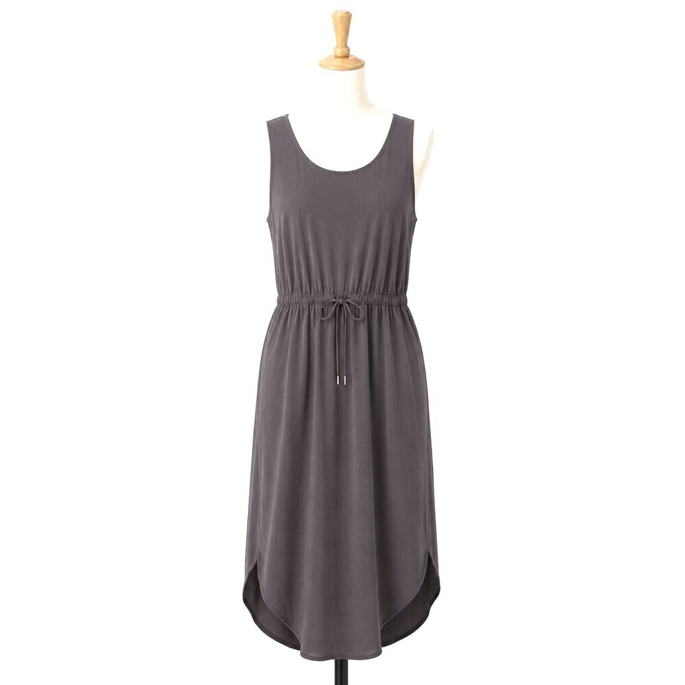 Calia Carrie Underwood Racerback Midi Dress Size Medium Tie Waist Purple Grey
